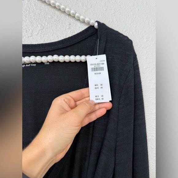 Abercrombie & Fitch Knit Long Sleeve Cross Front Bodysuit NWT Medium - Picture 7 of 8